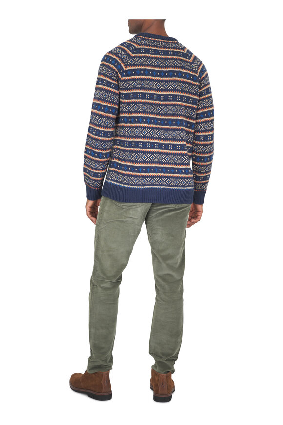 Faherty Brand Forest Green Stretch Terry Corduroy Pant - view 3