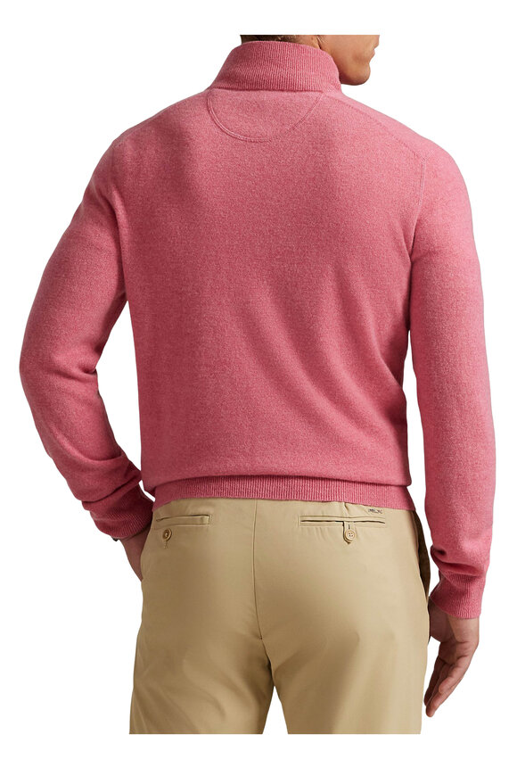 RLX Ralph Lauren Strawberry Cashmere Quarter Zip Pullover - view 4