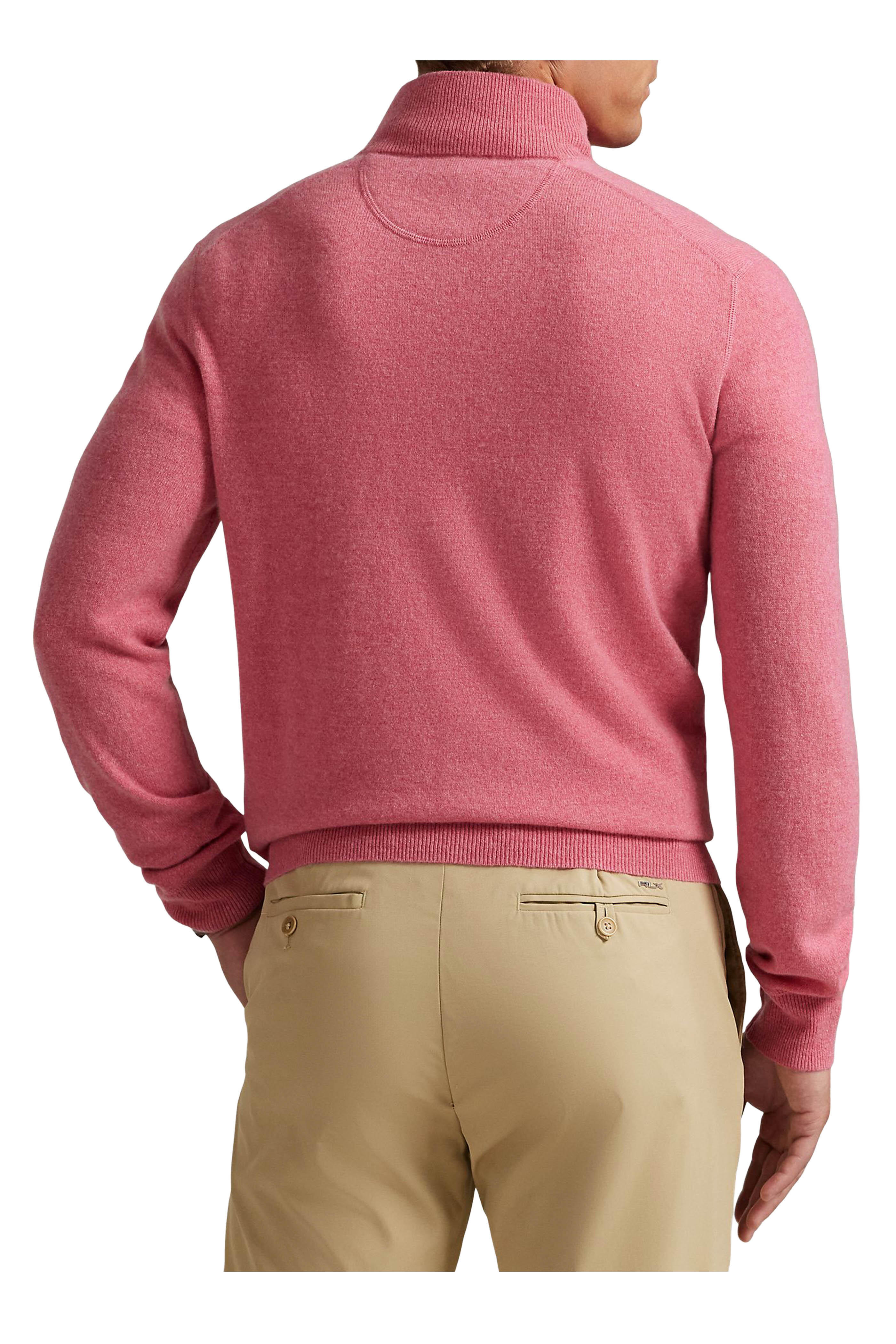 RLX Ralph Lauren - Strawberry Cashmere Quarter Zip Pullover