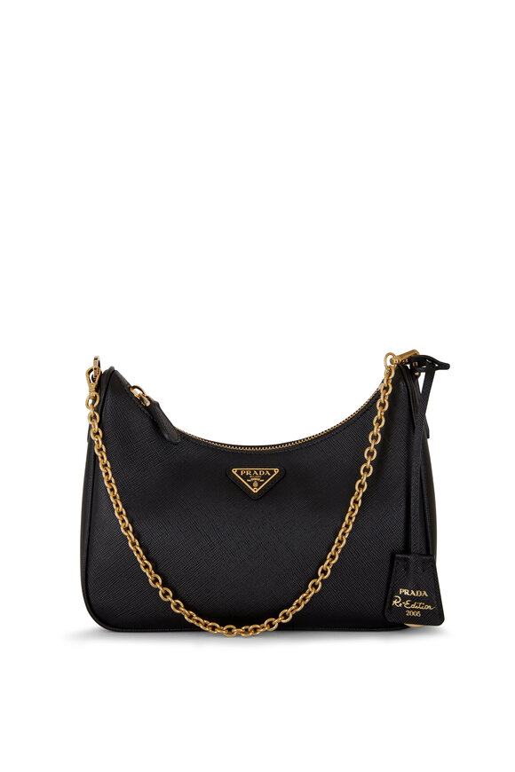 Prada - Black Leather Medium Two Compartment Shoulder Bag