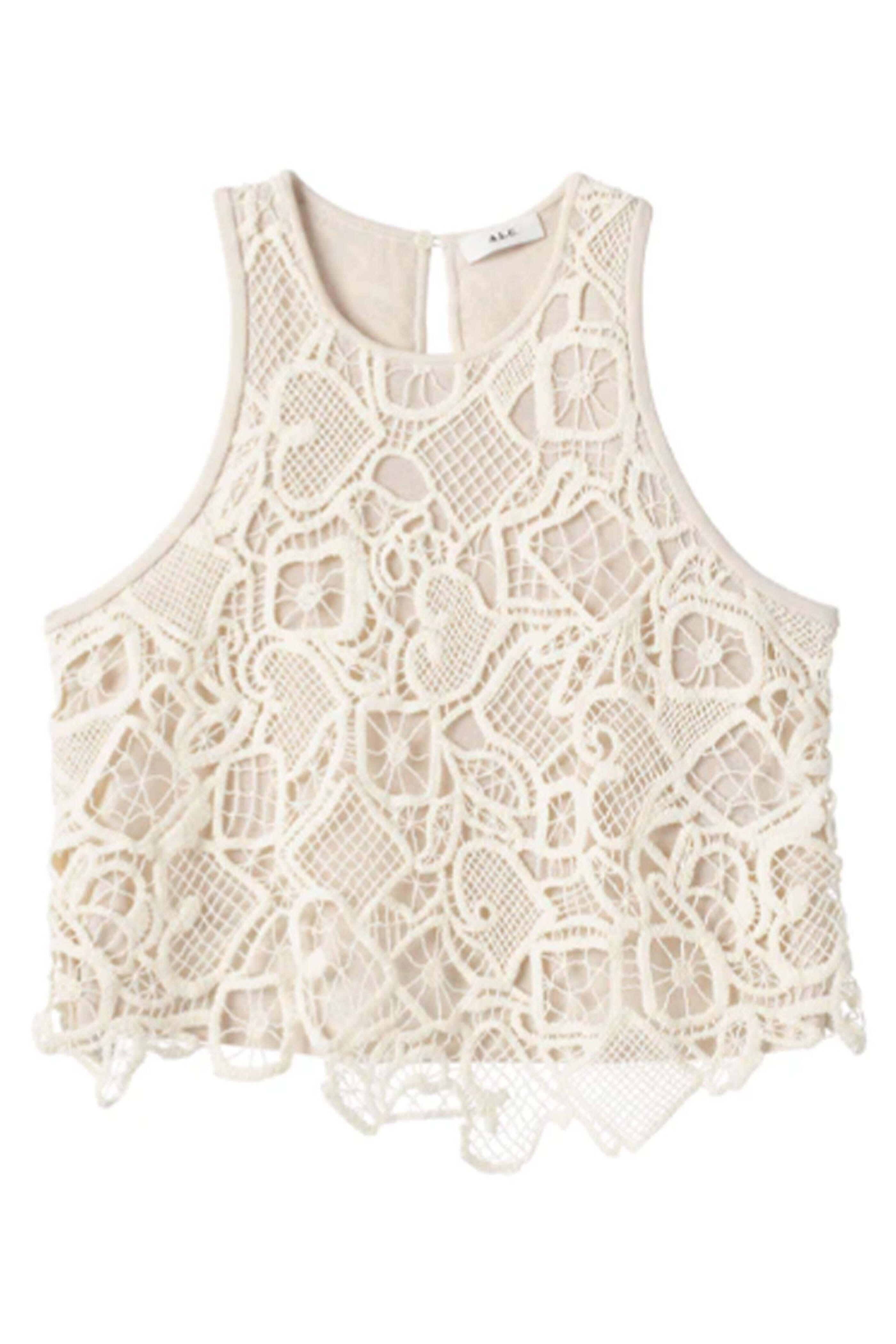 A.L.C. - Warm White Lena Lace Top
