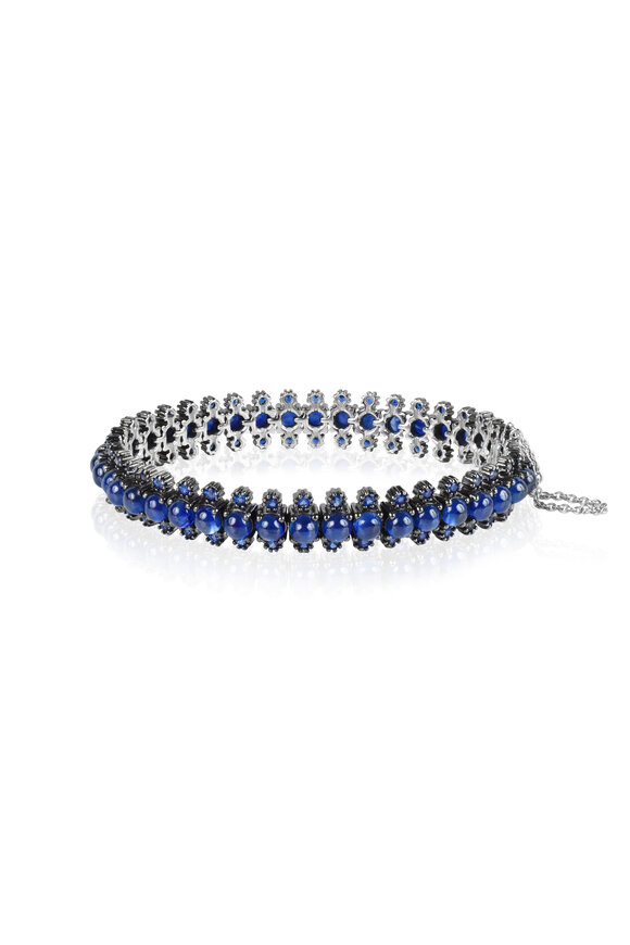 Nam Cho Pipe Cabo Sapphire & Diamond Tennis Bracelet