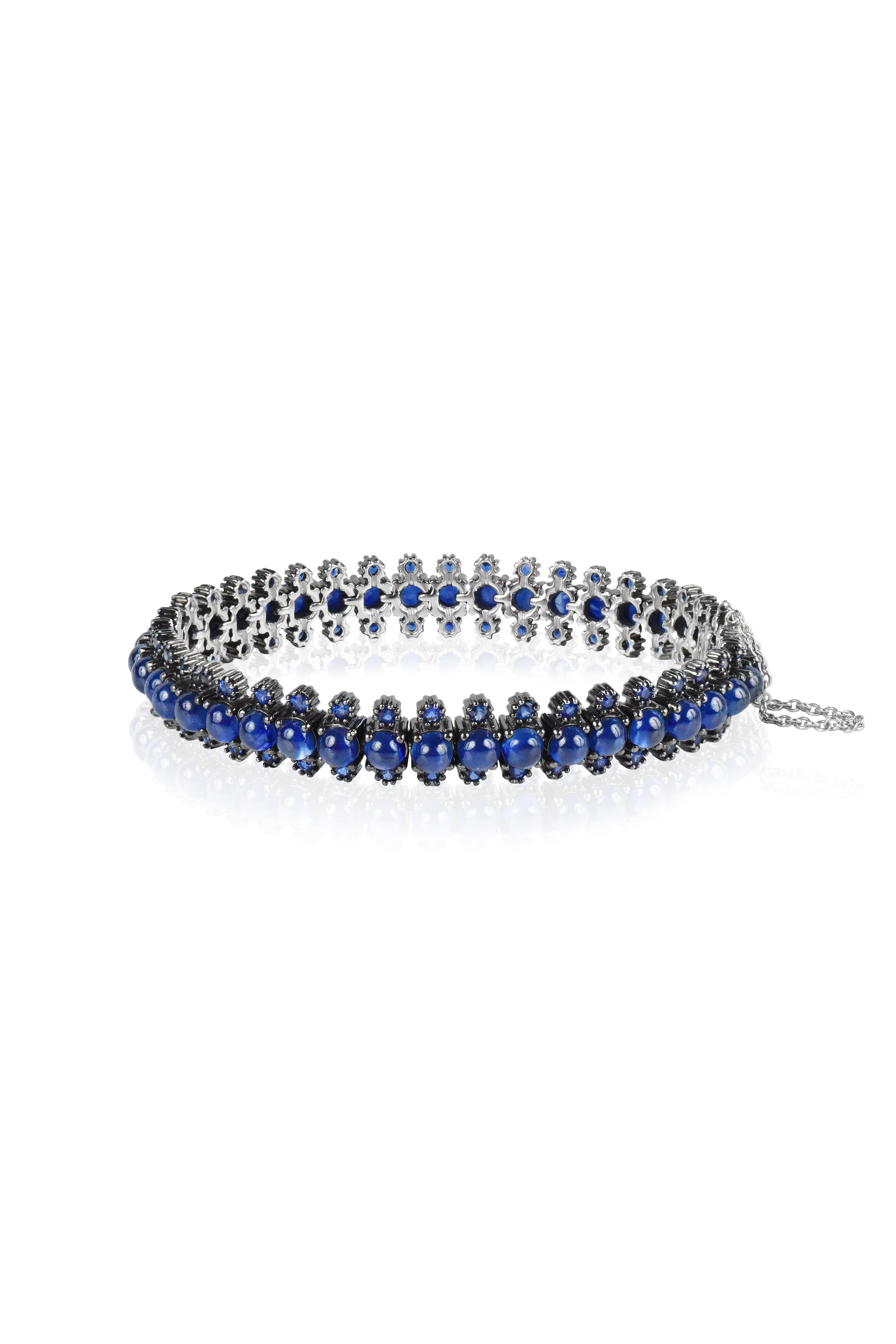 Nam Cho - Pipe Cabo Sapphire & Diamond Tennis Bracelet