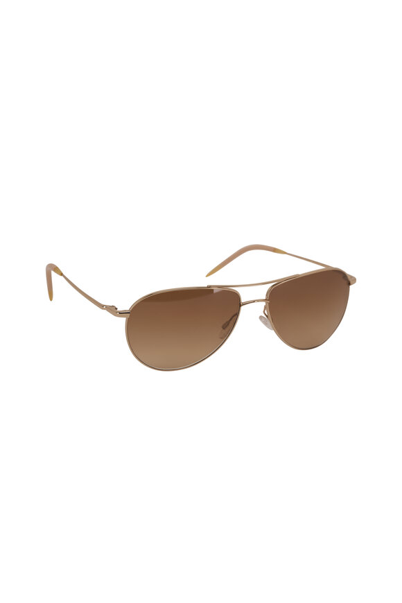 Oliver Peoples - Benedict 59 G-Chrome Amber Sunglasses