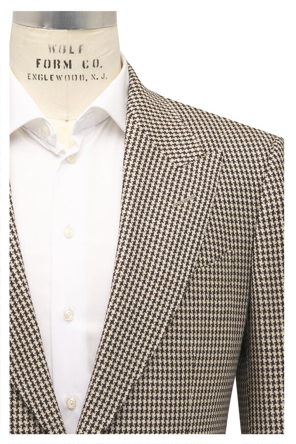 Tom Ford Shelton Beige Herringbone Sportcoat
