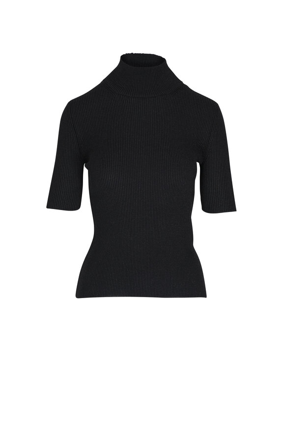 Missoni Black Lamé Turtleneck Sweater