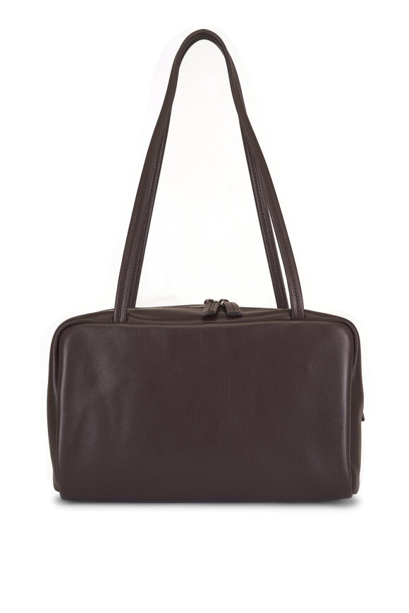 The Row Astra Dark Brown Leather Shoulder Bag - view 1