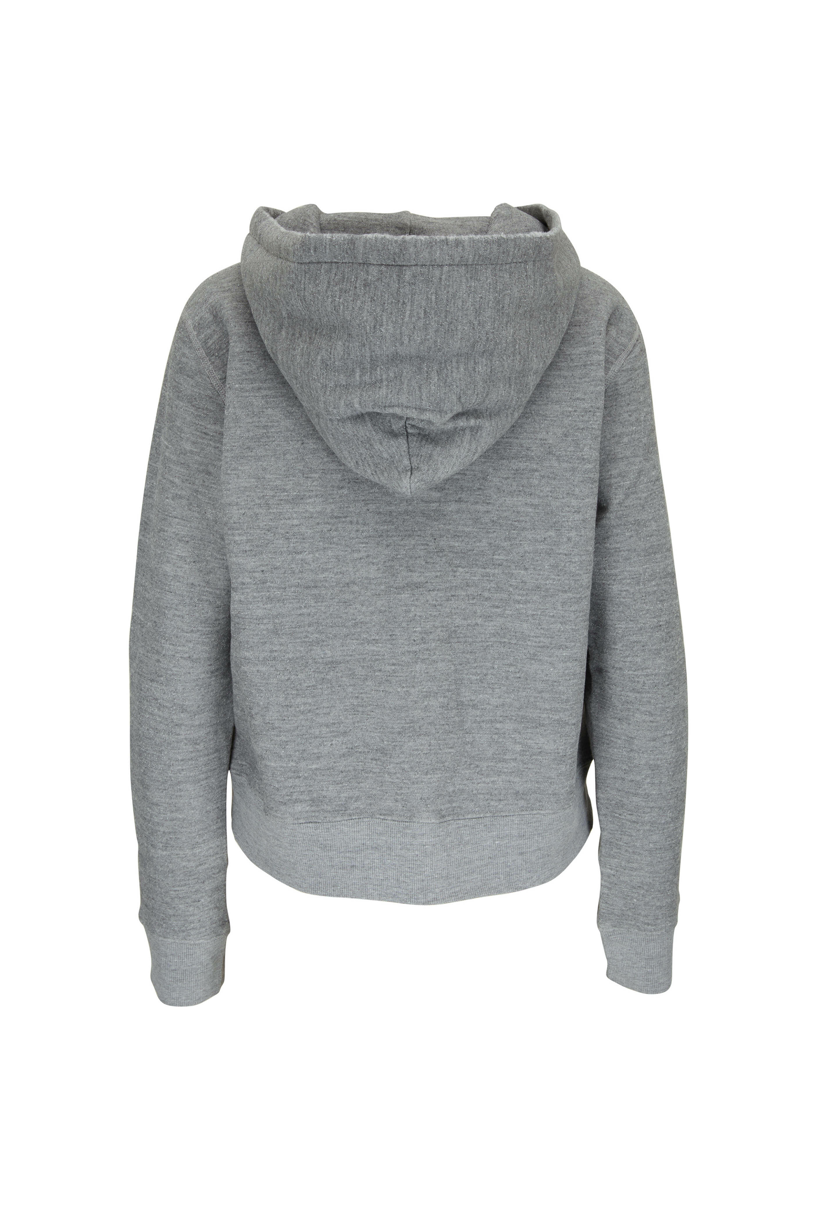 Nili Lotan - Callie Heather Gray Zip-Up Hoodie | Mitchell Stores