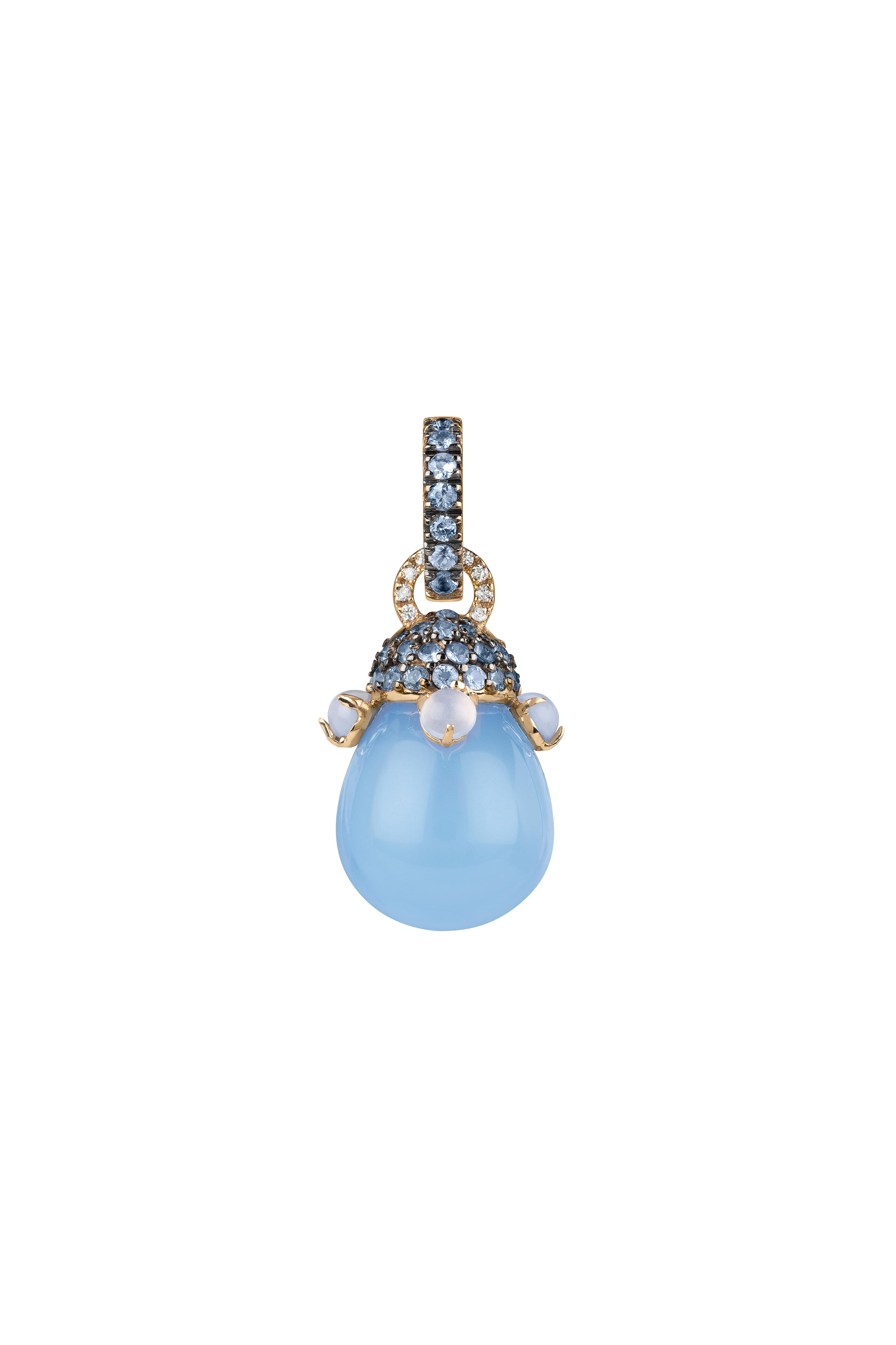 Chantecler - 18k Yellow Gold Crystal Sapphire & Diamond Charm