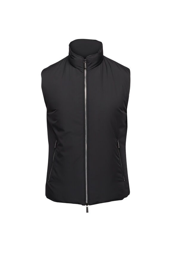 Stone Island - Black Garment Dyed Down Puffer Vest