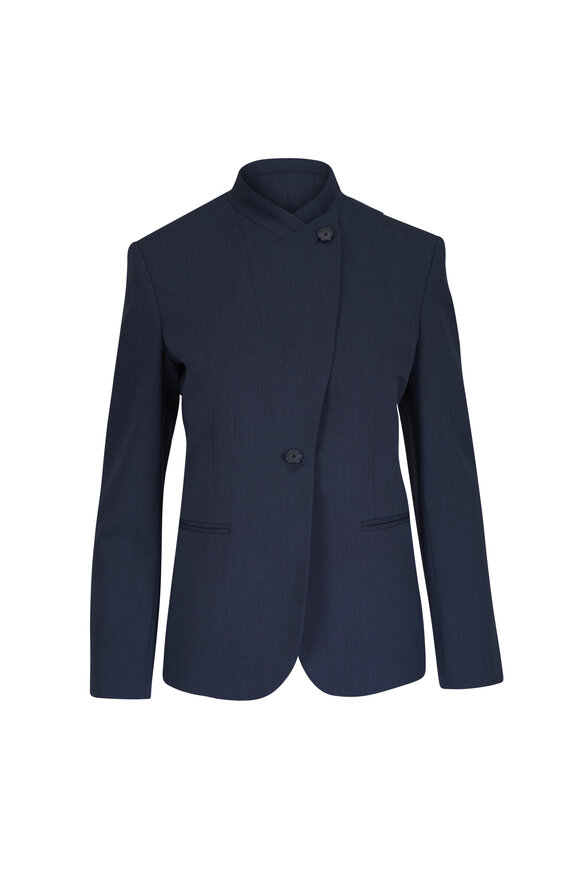 TWP Buttoned Up Admiral Blue Wool Jacket