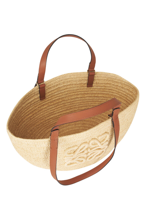 Loewe Medium Eclipse Natural Raffia Basket Bag - view 5