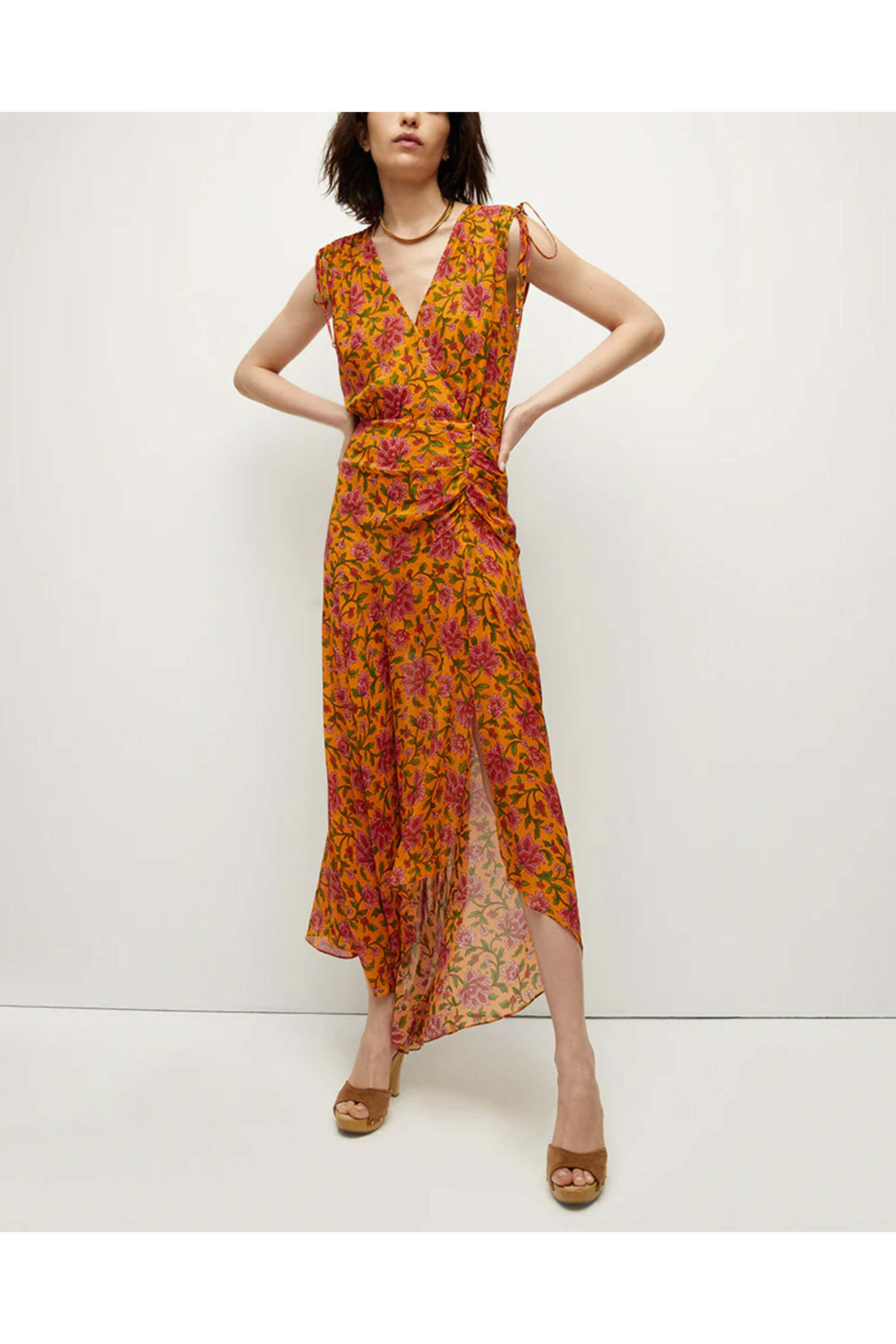 Veronica Beard - Orange Multi Dovima Dress