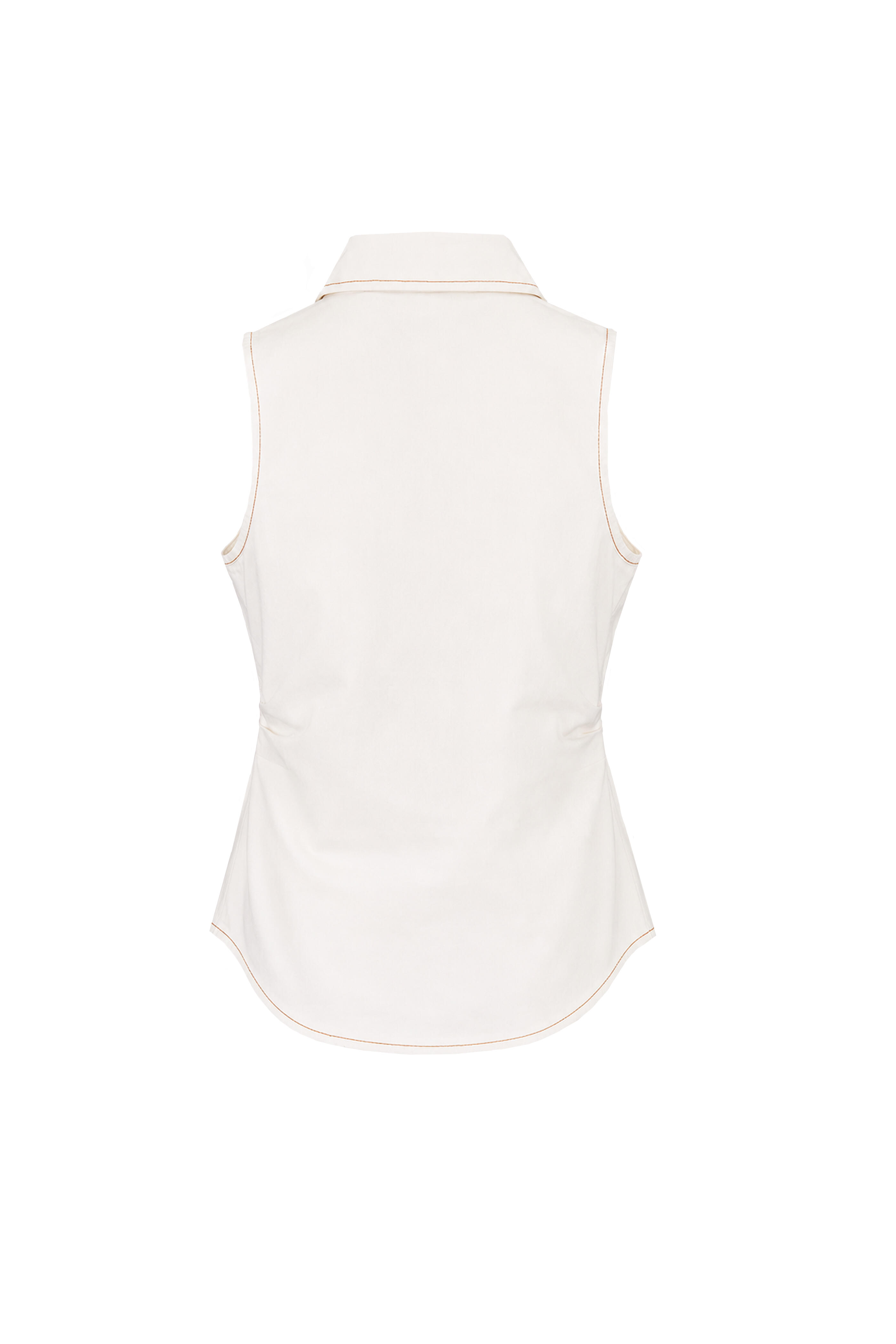 Tanya Taylor - Hanelle Chalk Button Top - view 2