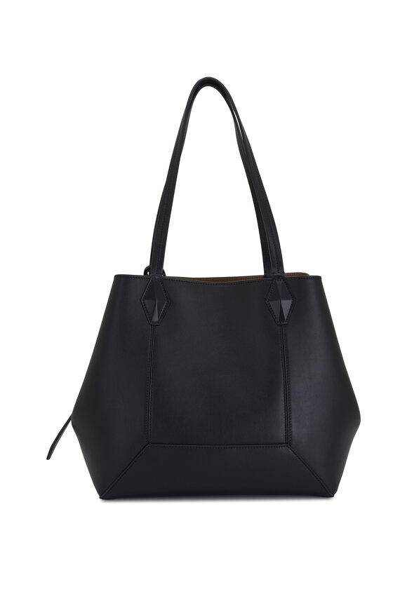 Jimmy Choo - Diamond Black Leather Tote Bag