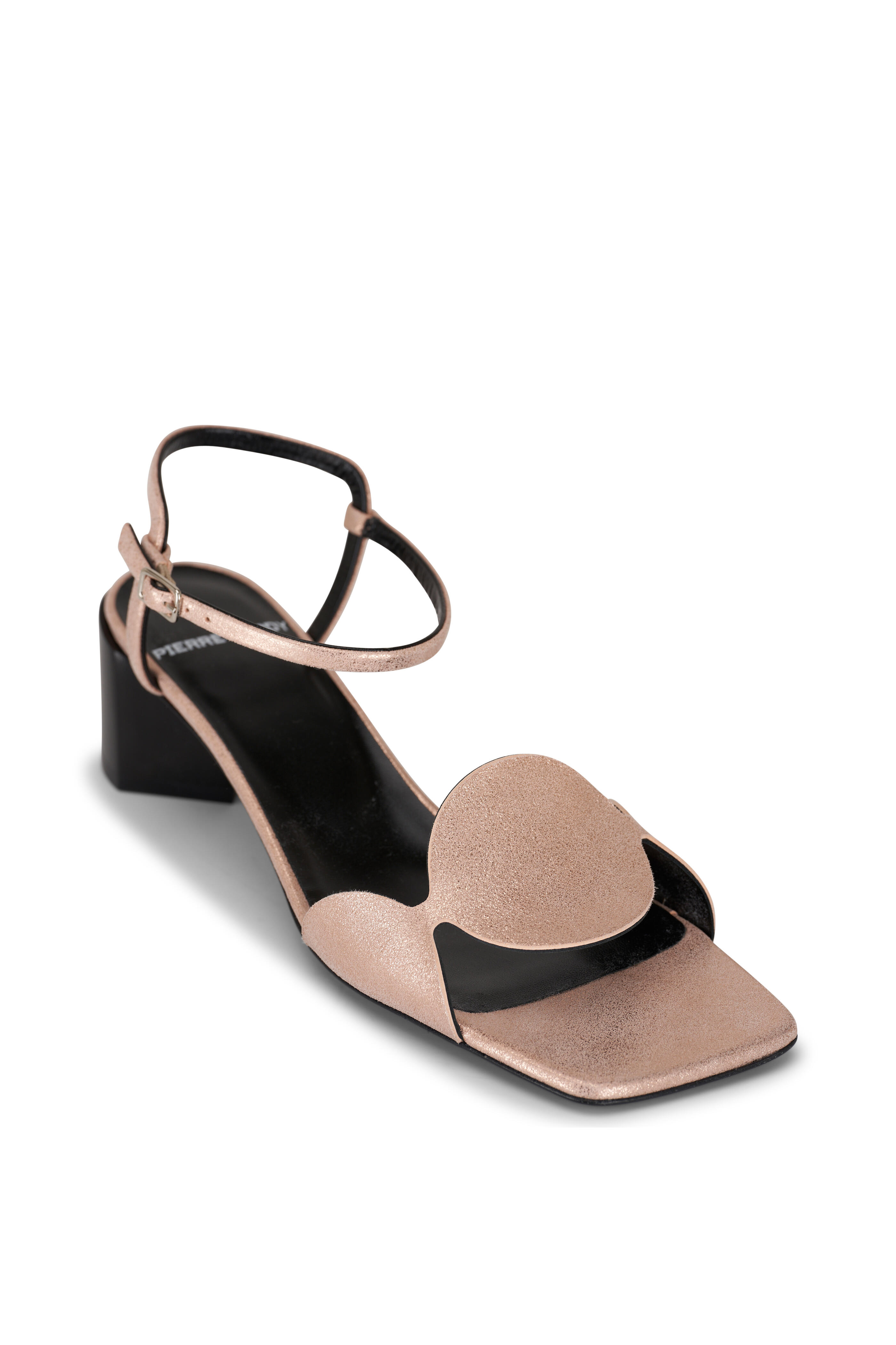 Pierre Hardy - Bulles Pink Gold Circle Ankle Strap Sandal, 55mm