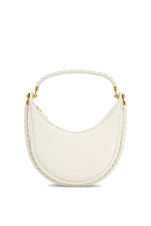 Bottega Veneta - Hula Hoop Sea Salt Leather Shoulder Bag 