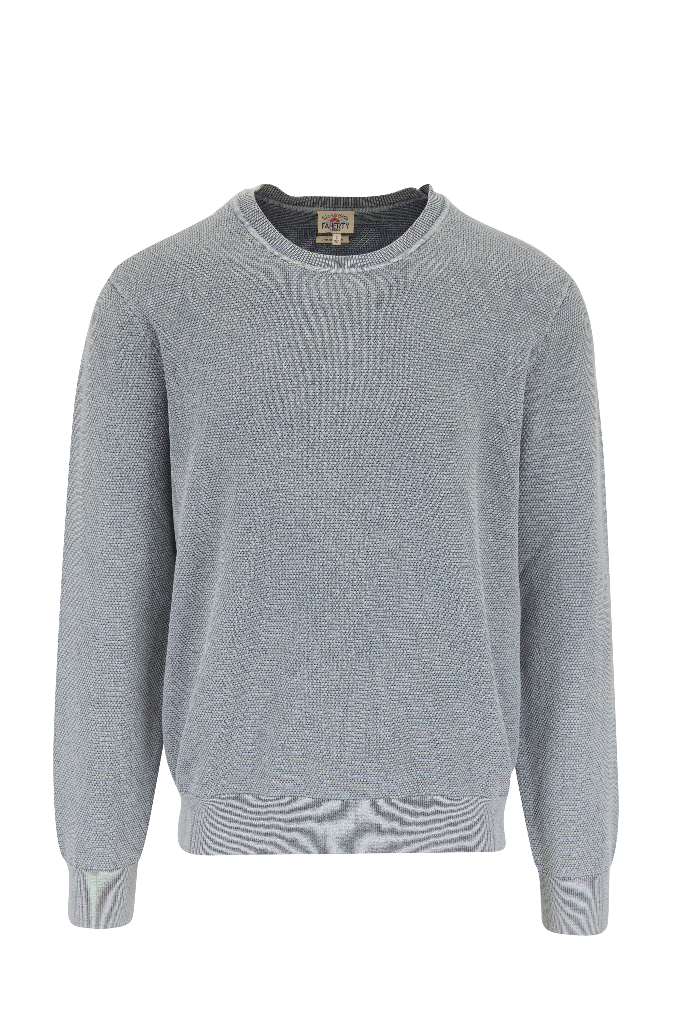 Faherty Brand - Montego Morning Fog Crewneck