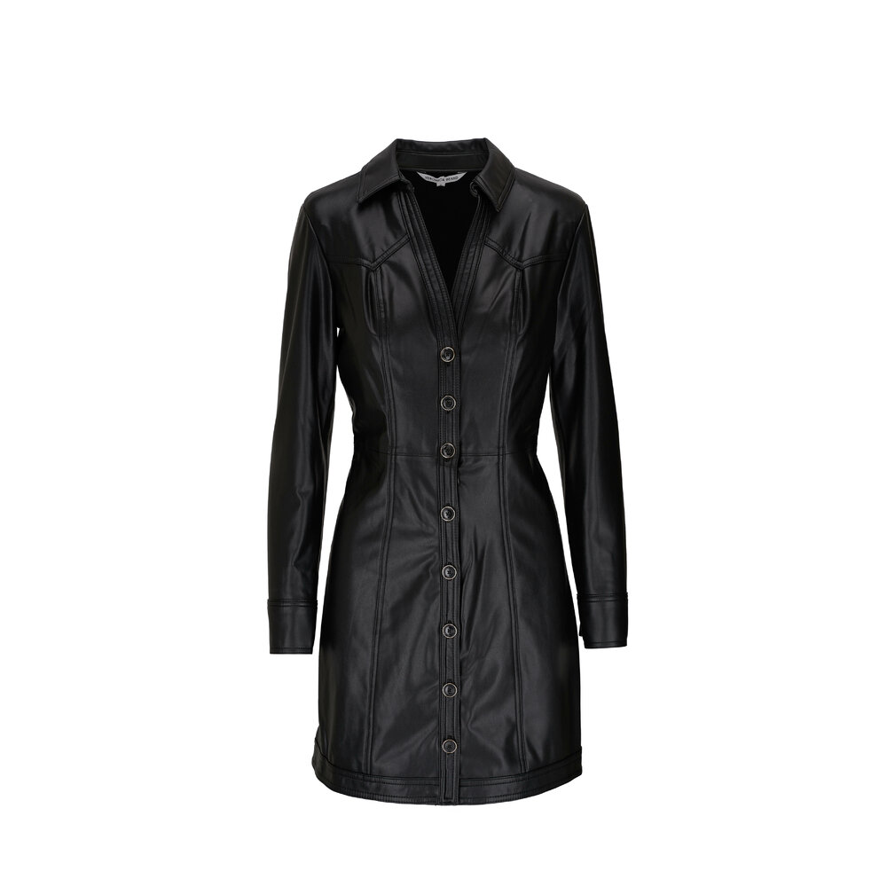 chinese dress ladies Tyler Boe Veronica Vegan Leather Dress Black – Dan's Southern Prep main image 0