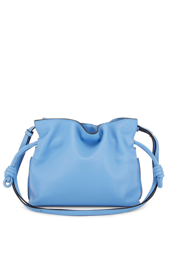 Loewe - Flamenco Light Blue Leather Mini Knot Bag