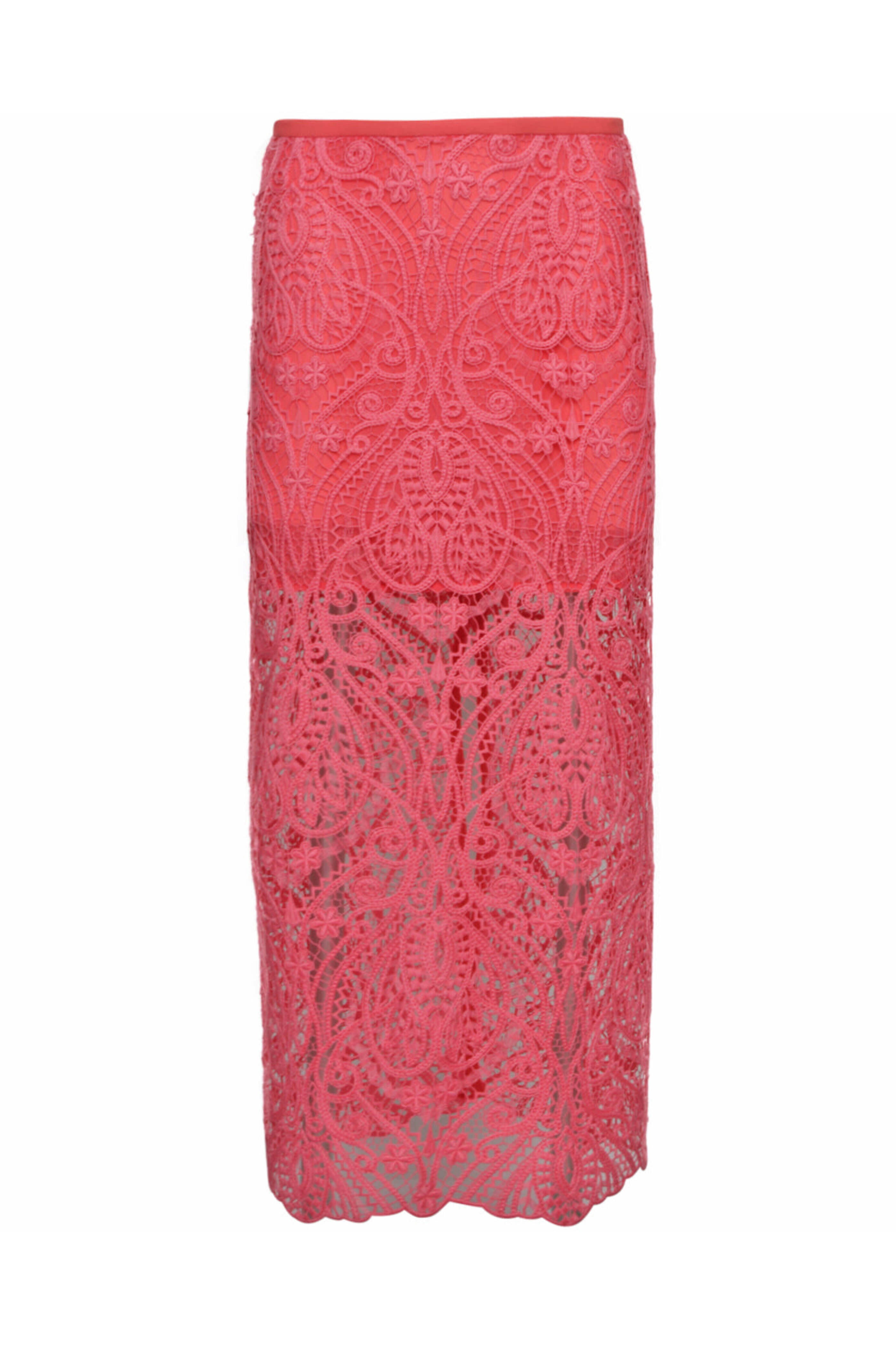 Le Superbe - Rosey Glow Lace Skirt