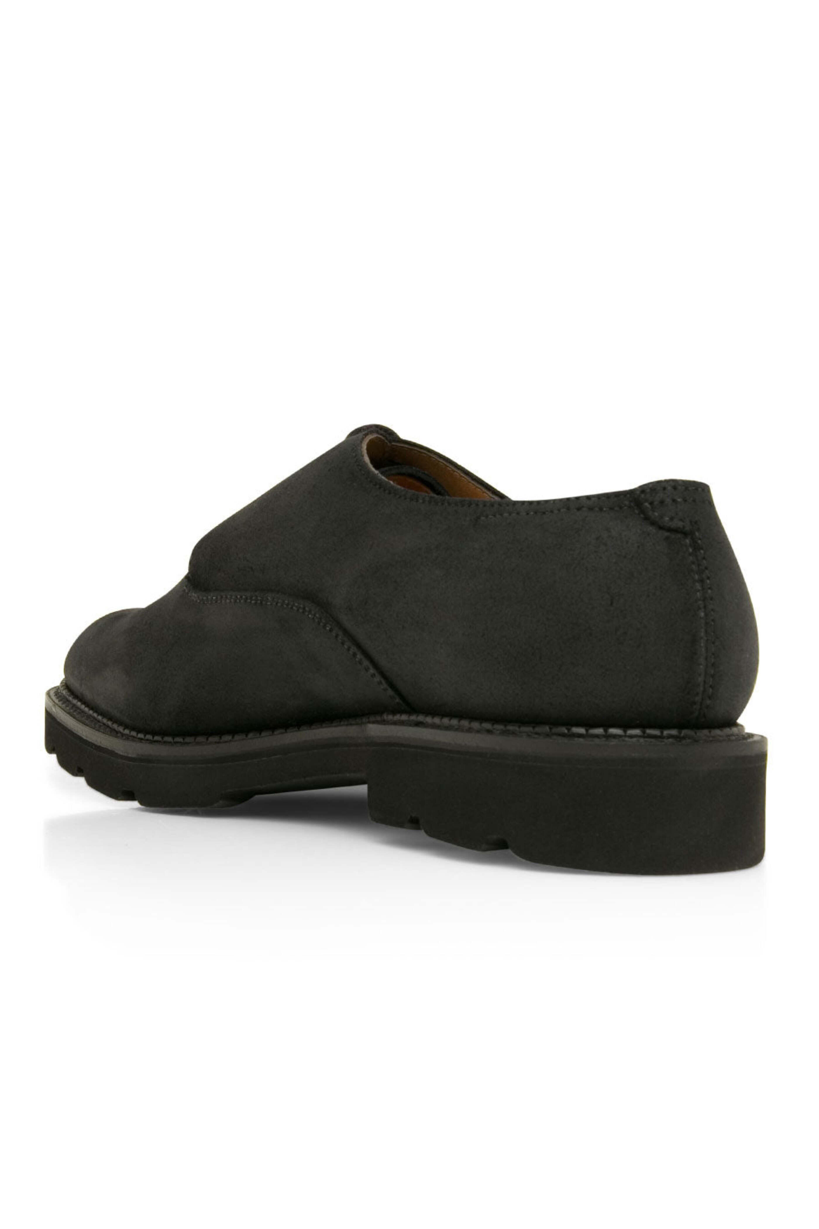 John Lobb - Milton Waxed Suede Derby in Black