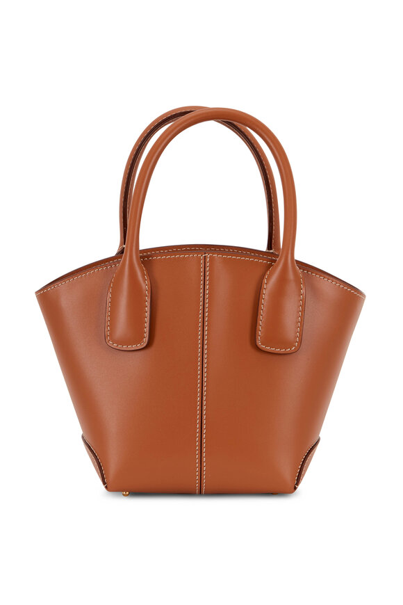 Tod's - Manici Brown Leather Mini Tote Handbag