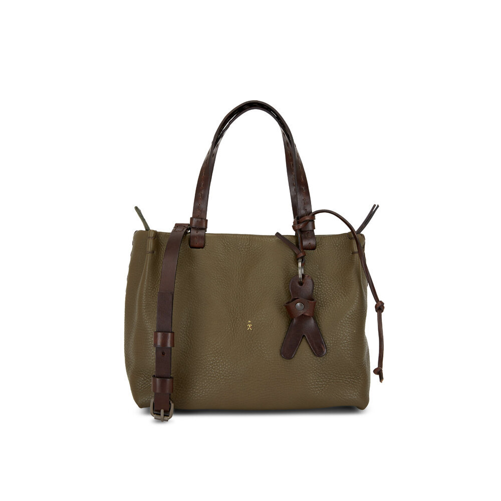 ★HENRY BEGUELIN★ベーシック ショッパー L ボバイン Henry Beguelin - Melodie Olive Leather Small Crossbody Bag
