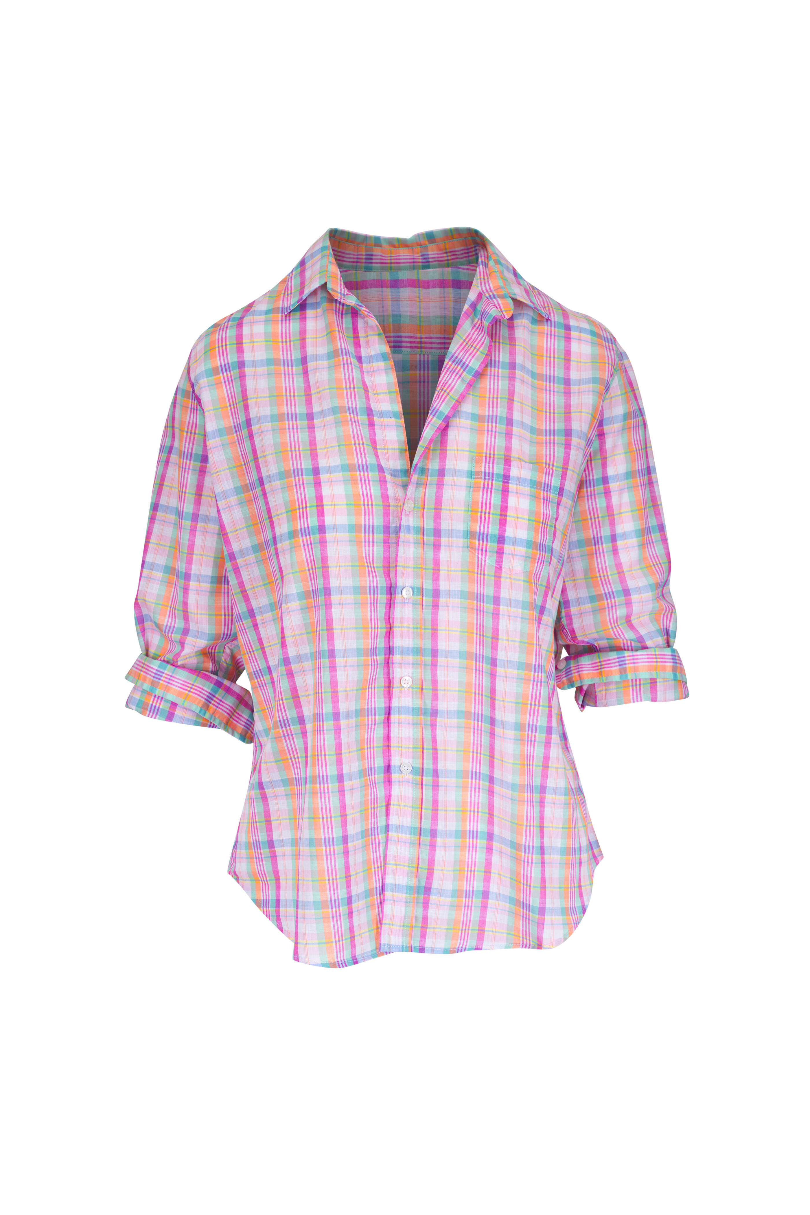 Frank & Eileen - Eileen Green & Pink Plaid Button Up Shirt