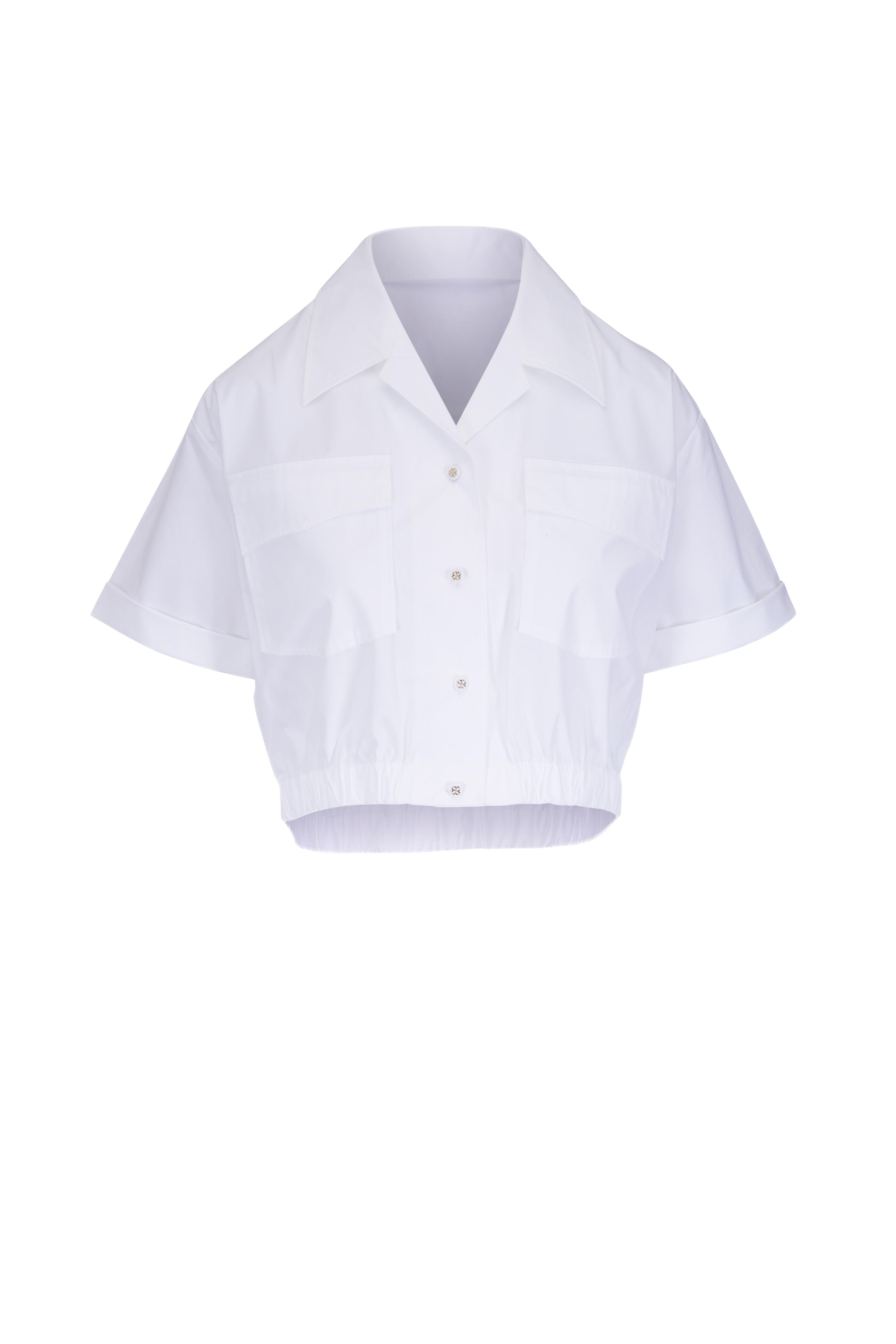 Dorothee Schumacher - Poplin Power White Cropped Blouse