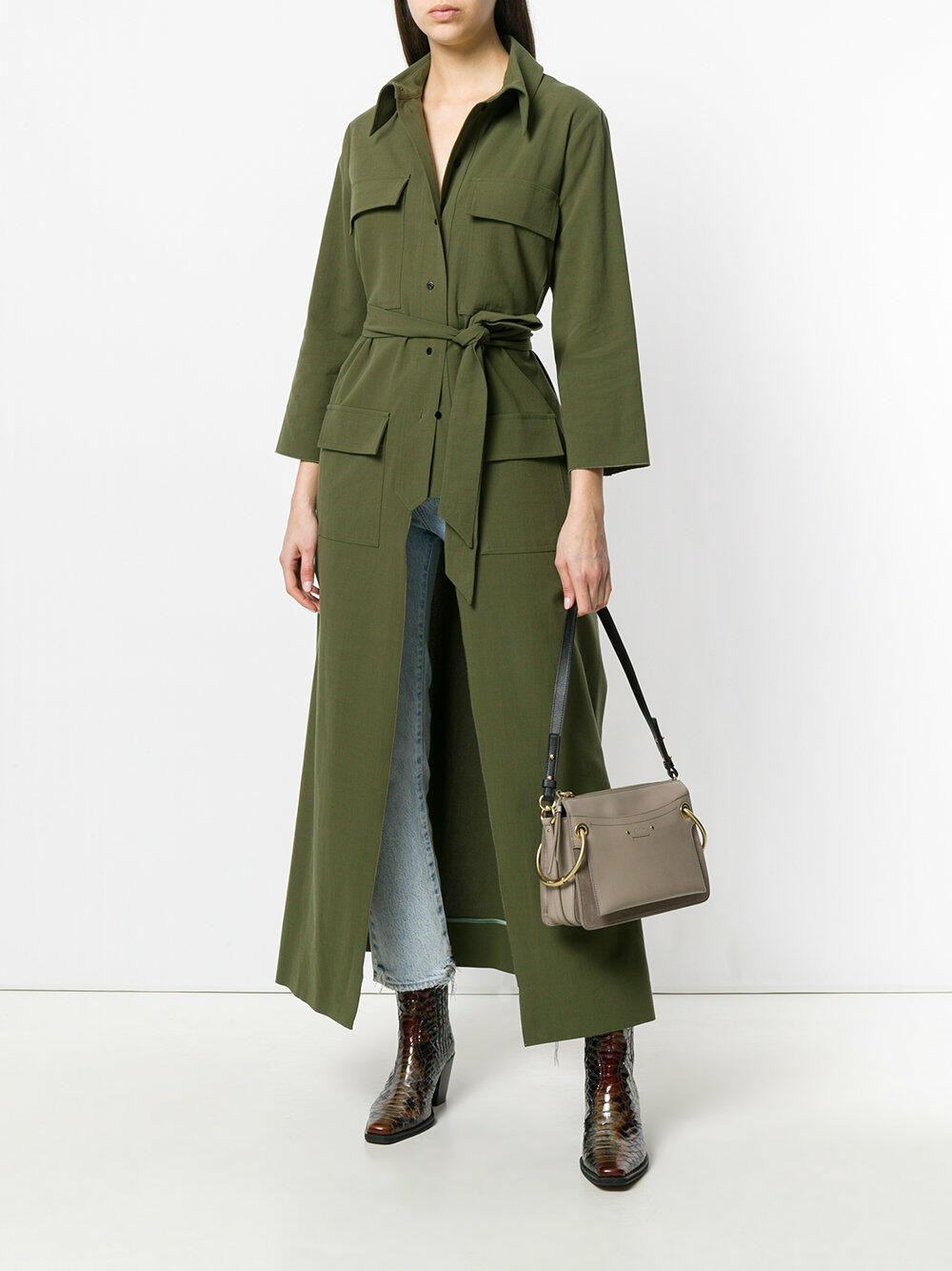 Chloé - Roy Motty Gray Medium Shoulder Bag