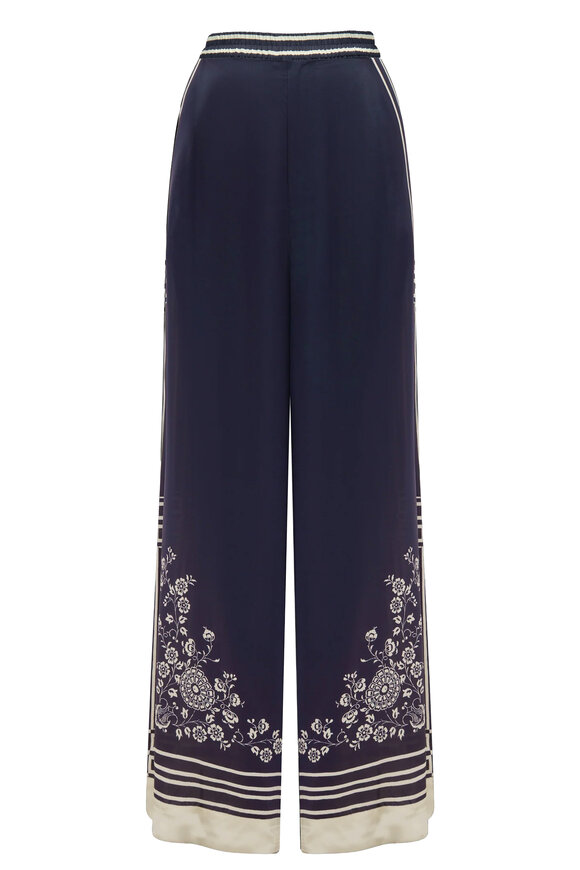Alémais Banderra Ink Silk Pant - view 2
