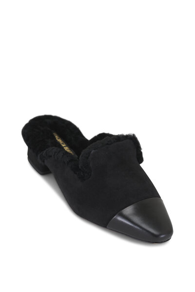 【LOEWE】GATE MULES Loewe GATE FLAT MULES, Low Heel Leather Warm Desert Women's