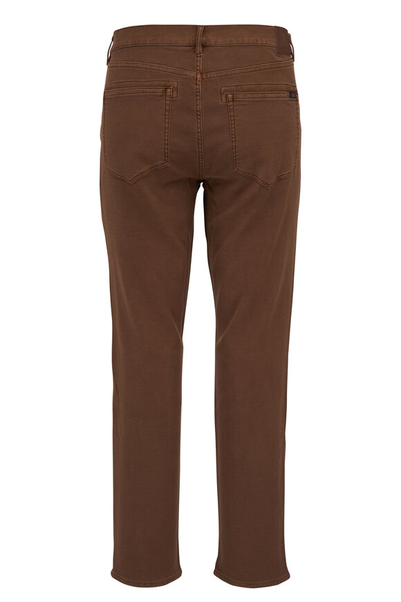 Faherty Brand - Bark Brown Stretch Cotton Five Pocket Pant