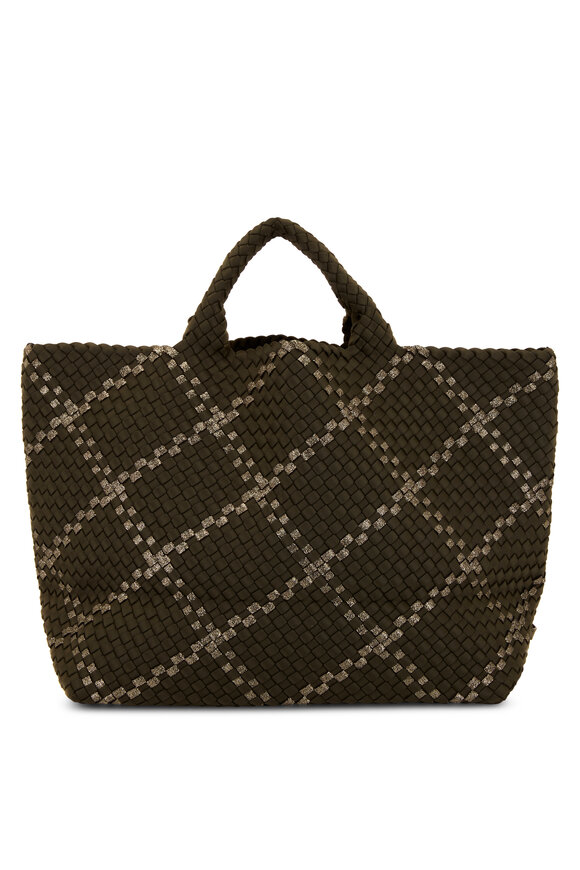 St. Barths Medium Tote Plaid - Sunkissed - Monkee's of Peachtree Battle