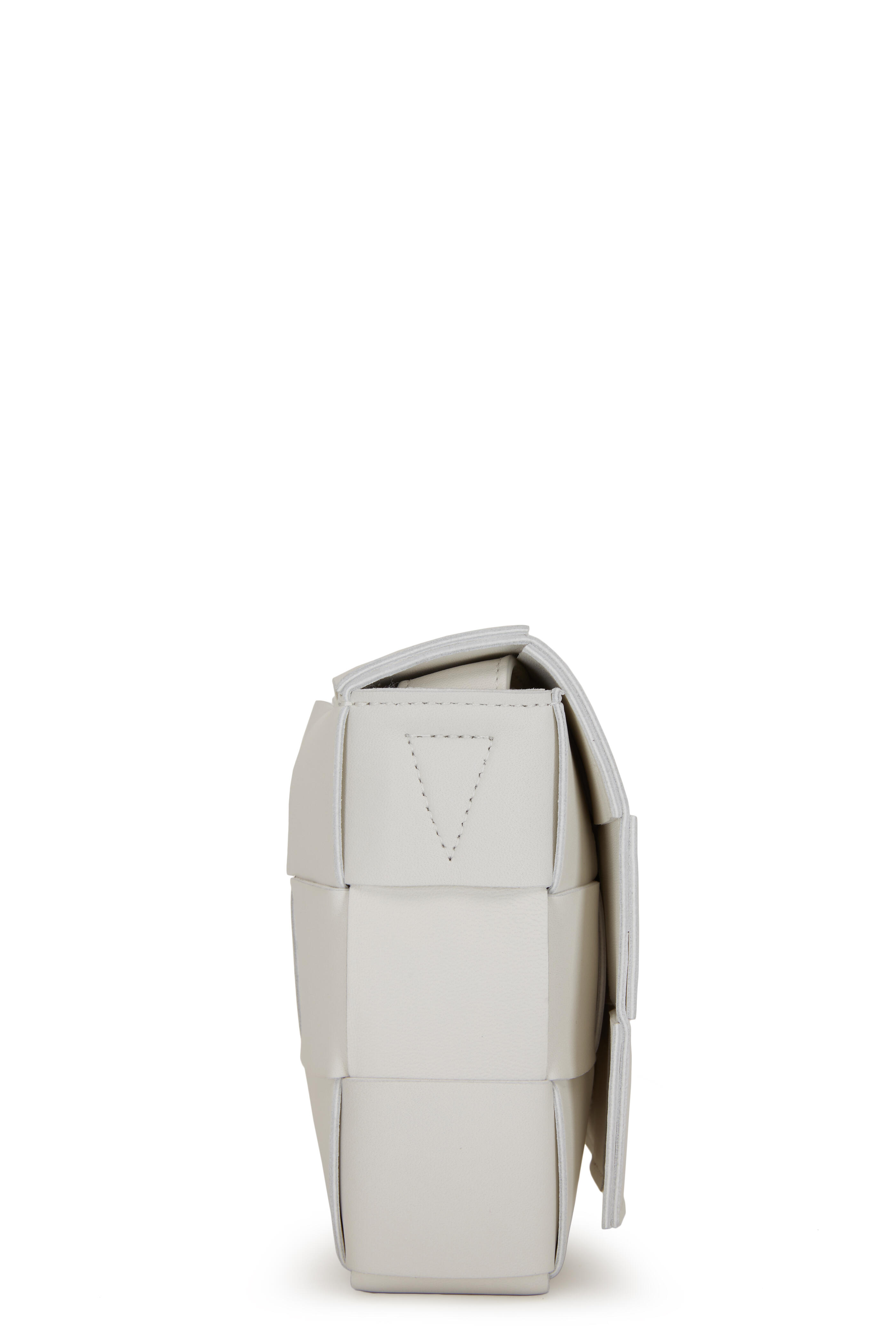 Bottega Veneta - Cassette White Quilted Leather Small Bag