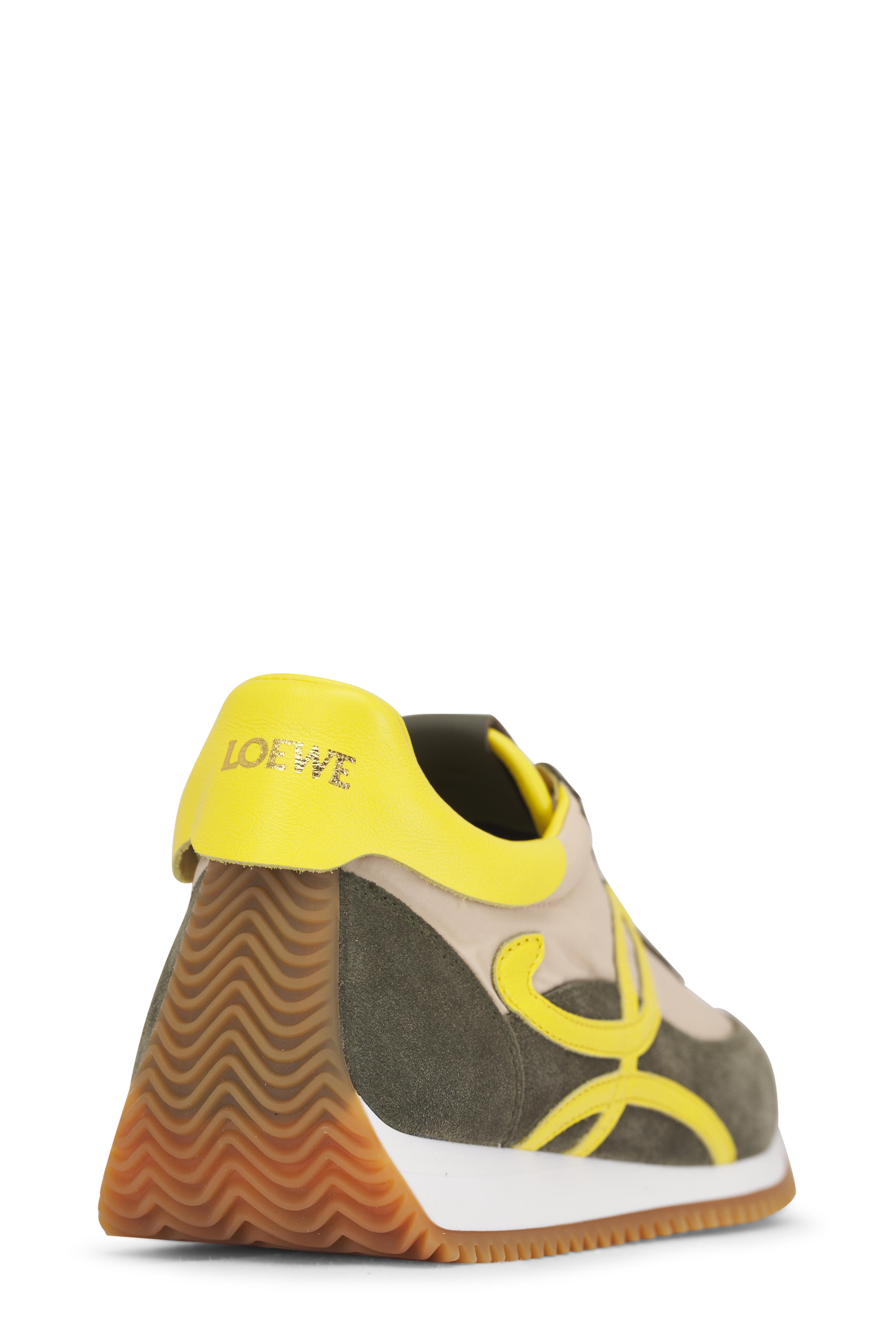 Loewe - Flow Runner 2.0 Cream, Yellow & Olive Sneaker