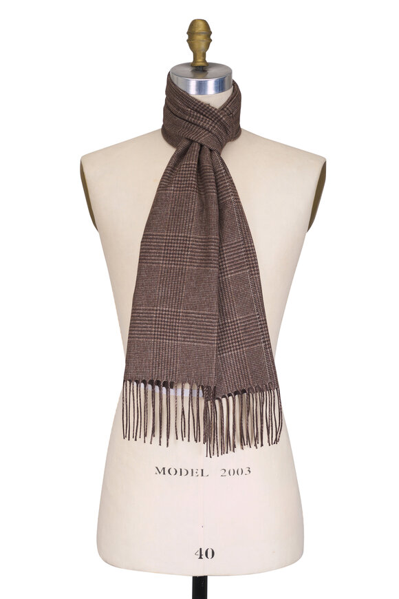 Fratelli Piacenza Dallas Brown Scarf
