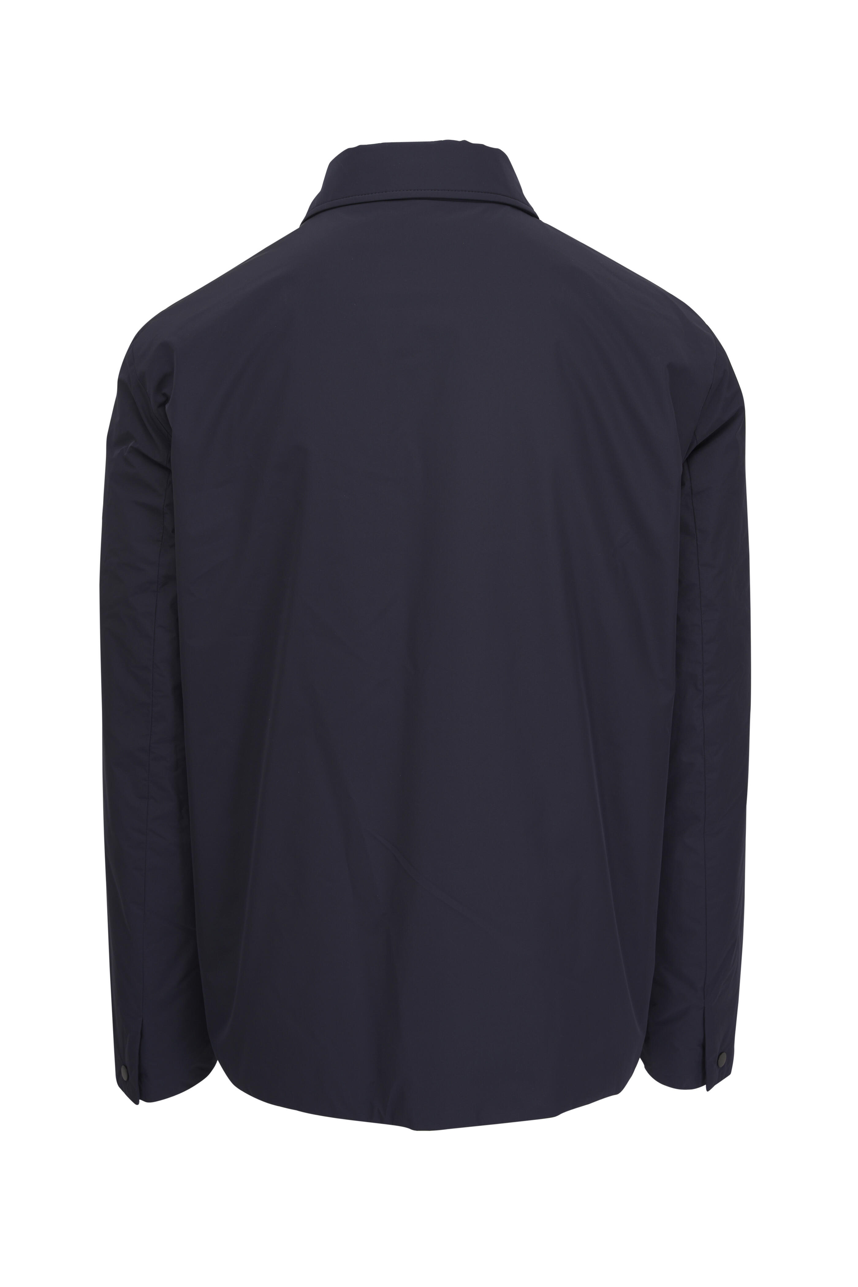 Moncler - Navy Down Shirt Jacket | Mitchell Stores
