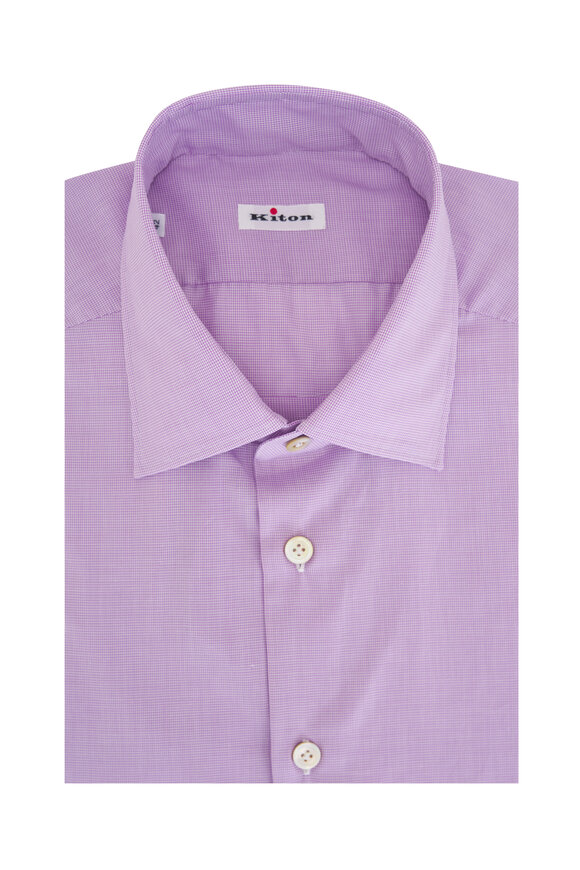 Kiton - Pink Cotton Sport Shirt