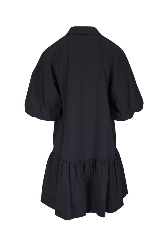 Simkhai Crissy Black Cotton Poplin Mini Dress - view 3