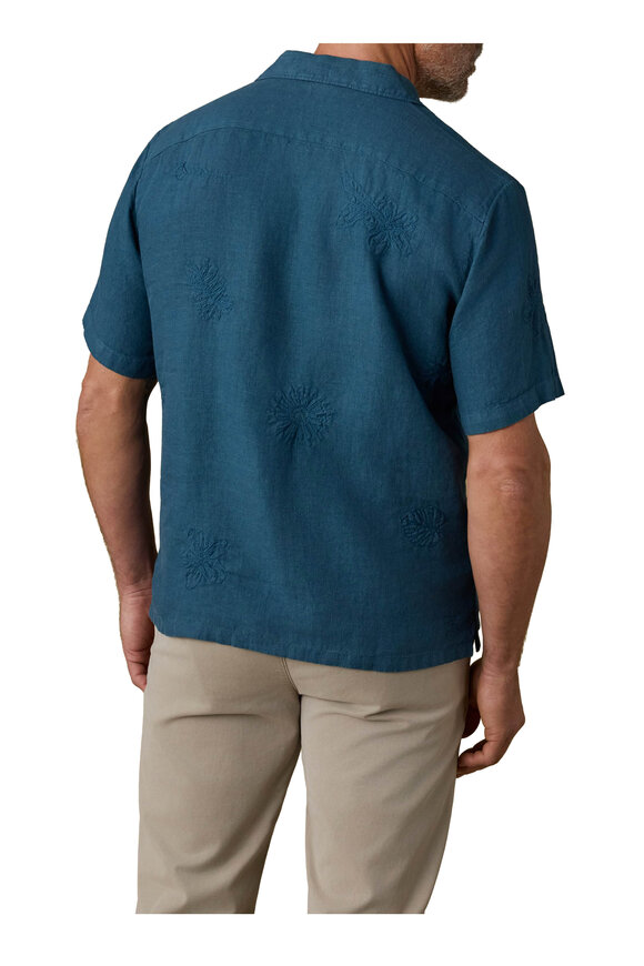 Faherty Brand Pacific Tides Embroidered Sport Shirt - view 4