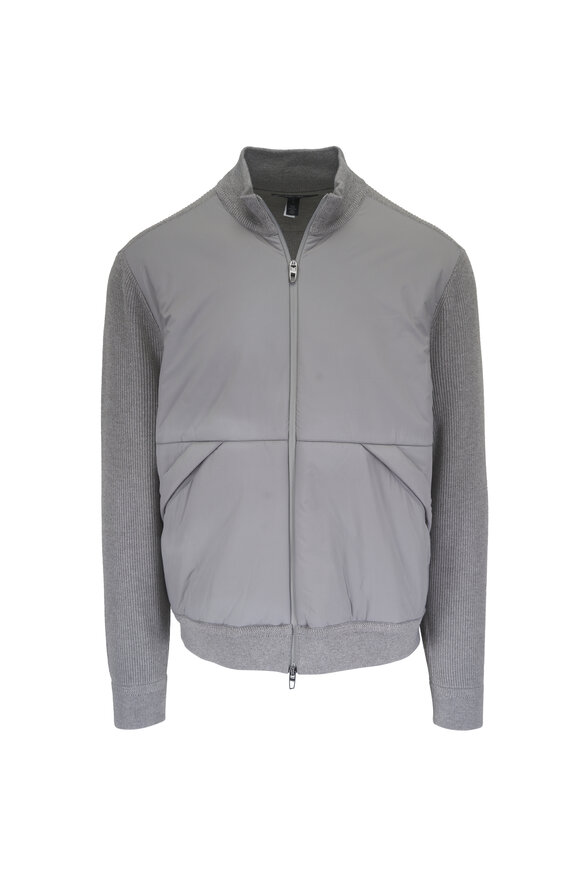 RLX Ralph Lauren Gray Full Zip Mock Neck Sweater Jacket - view 1