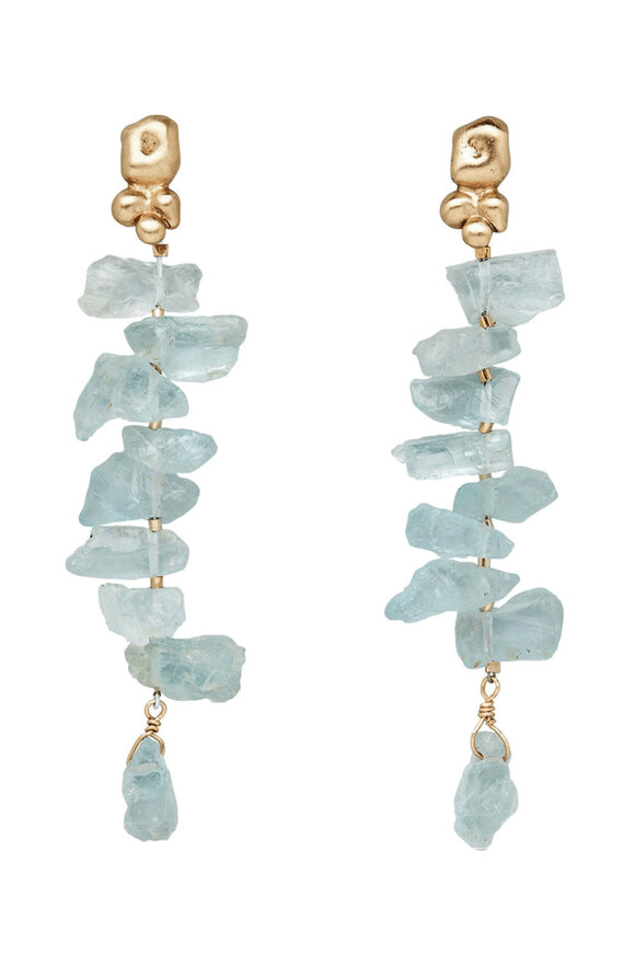 Brunello Cucinelli - Brown Beaded Fringe Monili Drop Earrings