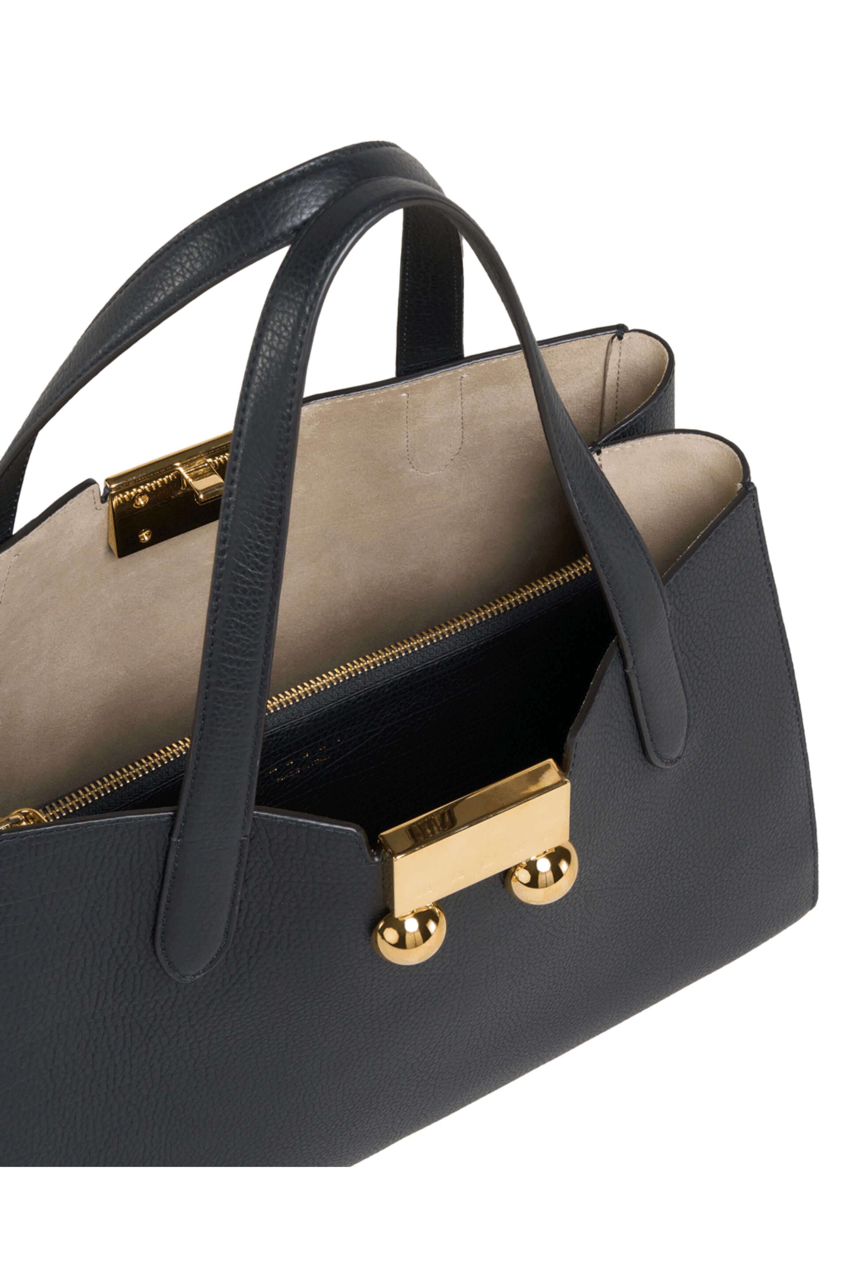 Marni - Small Trunkaroo Leather Tote in Black | Mitchell Stores