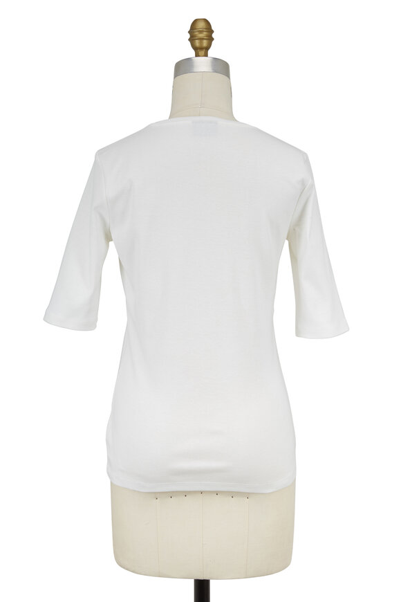 Bogner - Velvet Ivory Elbow Sleeve T-Shirt 