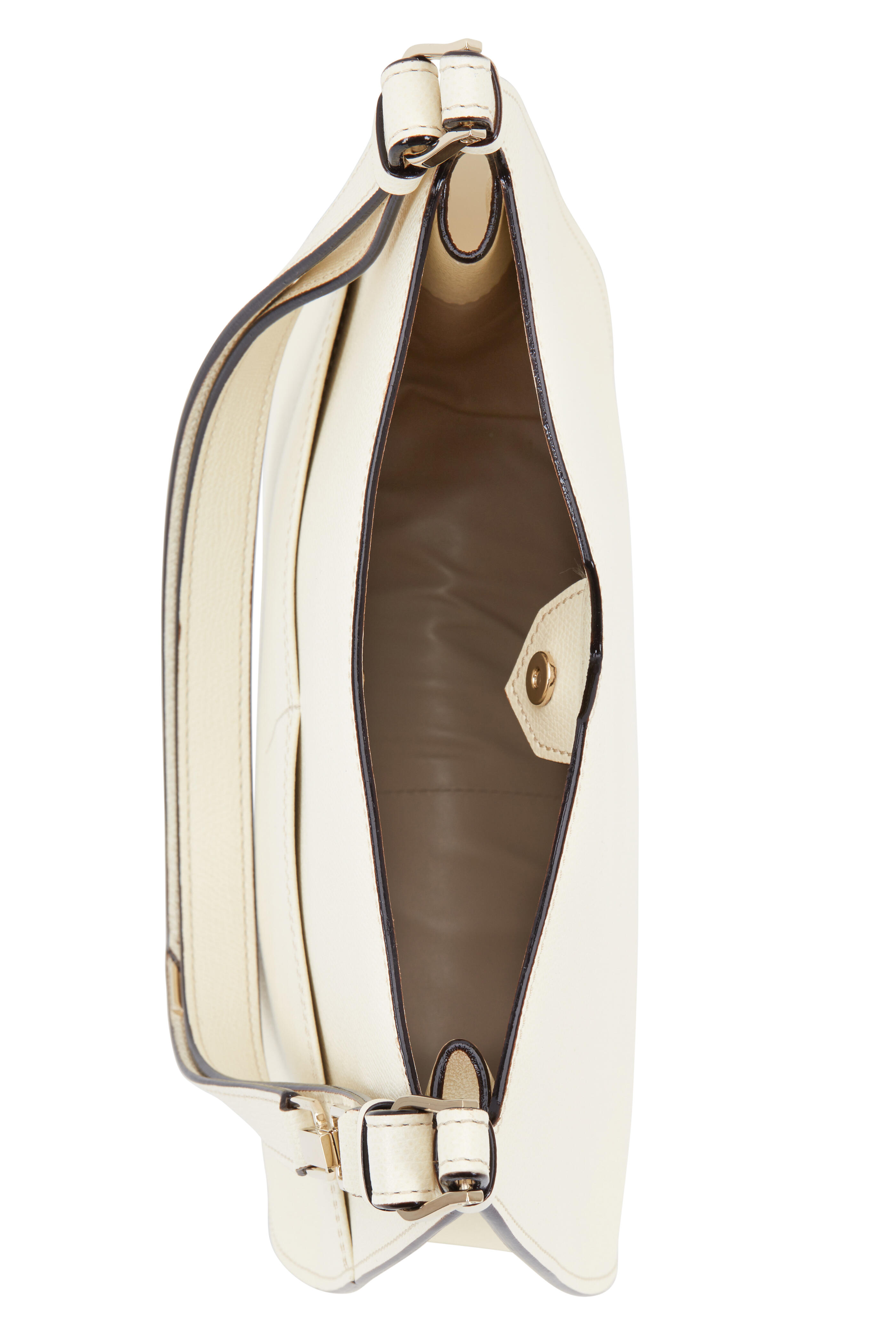 Valextra - Weekend White Leather Convertible Hobo Bag