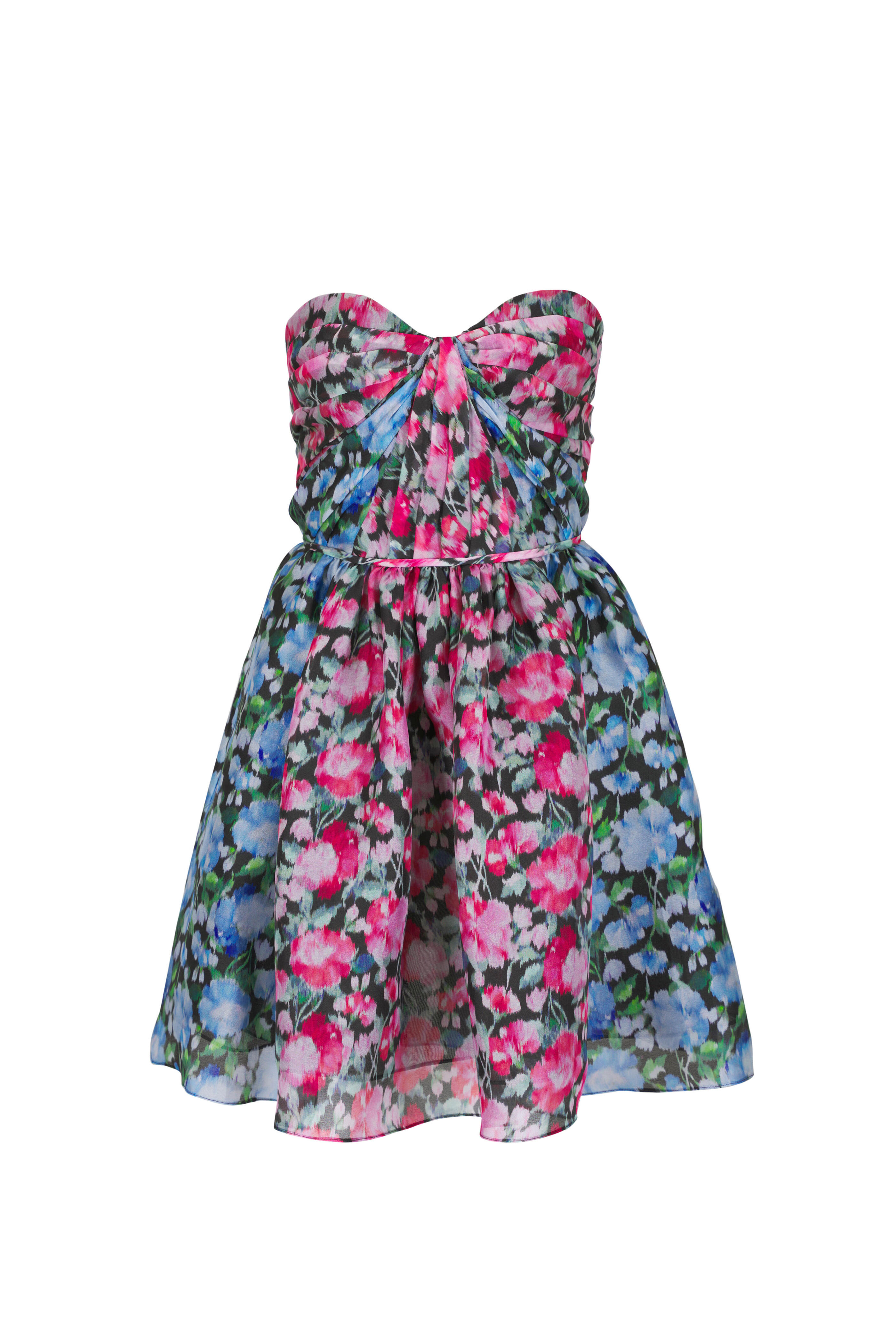 Carolina Herrera - Multicolor Floral Silk Mini Dress