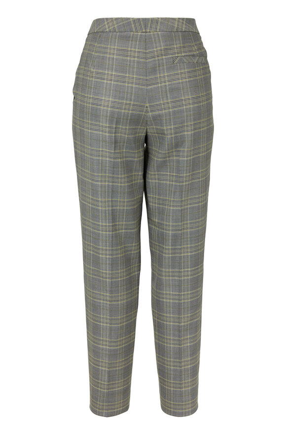 Escada - Talaranto Limonade Glen Plaid Slim Pant