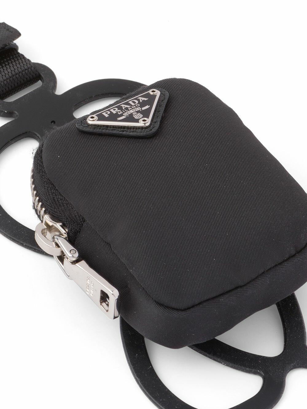 Prada Black Nylon Phone Holder - Black Technology, Accessories